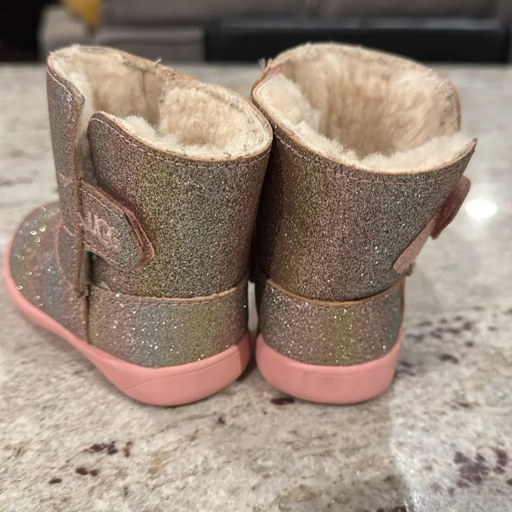 UGG Kids Glitter Pink Boots